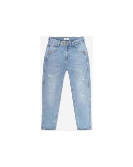 Jeans Mana 400/60 girlfriend taille haute jeans destroy bleu Le Temps Des Cerises en coloris Blue