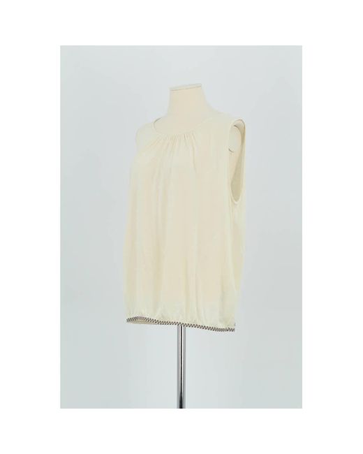 Blouses Top sans manche beige Bellerose en coloris White
