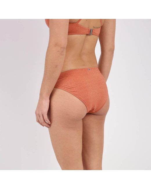 Oxbow Bikini Iriserende Bikini Met Strikbandjes Marithe in het Red