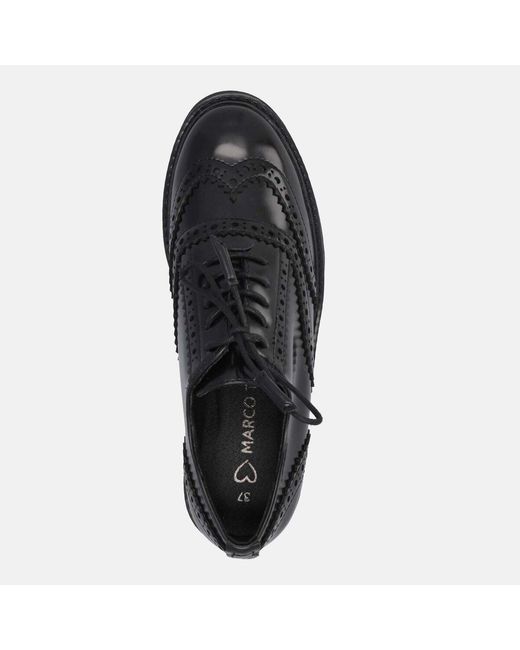 Derbies Scarpa Stringata Marco Tozzi en coloris Black