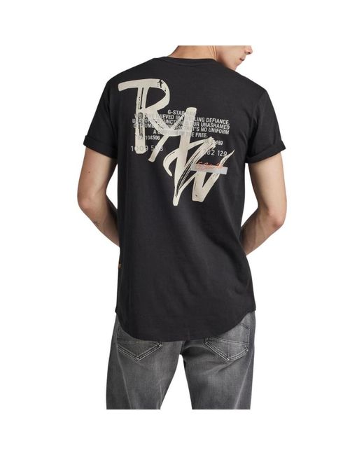 T-shirt G-Star RAW pour homme en coloris Black