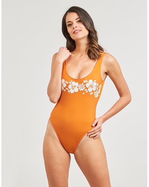 Billabong Orange Badeanzug On Island Time One Piece