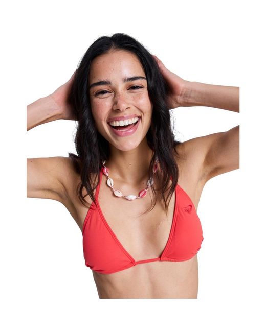 Maillots De Bain Solid Essentials Tiki Tri Roxy en coloris Pink