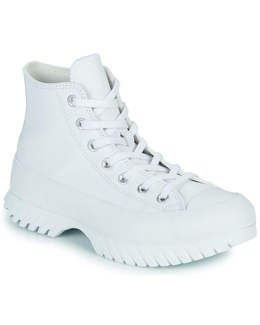 Baskets montantes Chuck Taylor All Star Lugged 2.0 Leather Foundational Leather Converse en coloris Blue