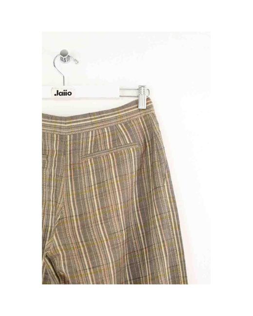 Pantalon Pantalon droit en coton gris KENZO en coloris Natural