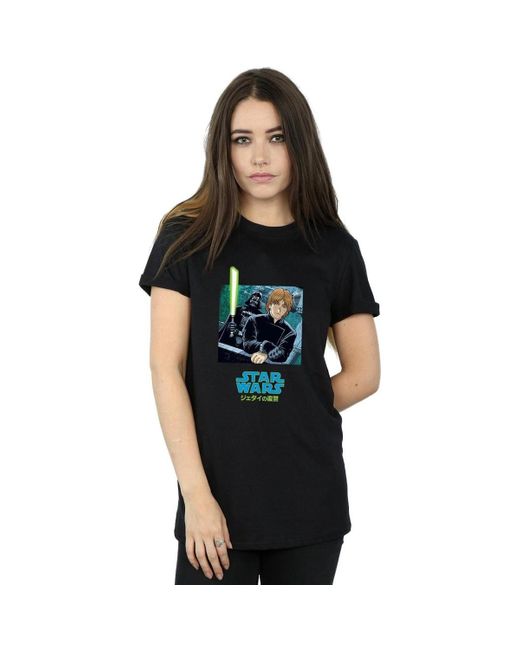 T-shirt Vader And Luke Anime Disney en coloris Black