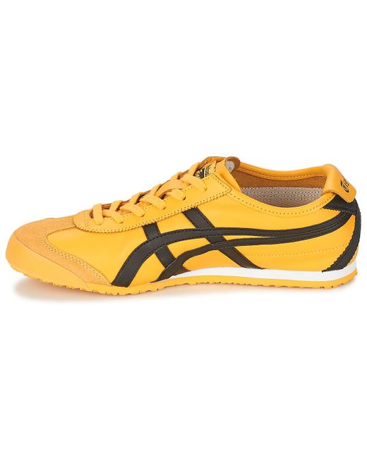 Onitsuka Tiger Leather Mexico 66 Trainers In Yellow Black Yellow For Men Save 59 Lyst