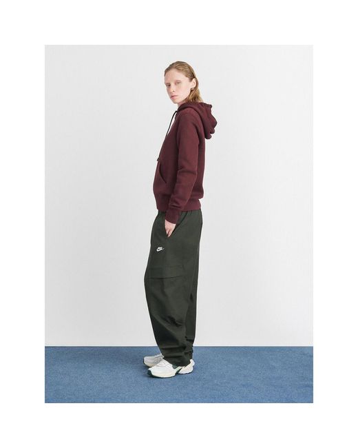 Sweat-shirt W nsw phnx flc std po hoodie Nike en coloris Purple