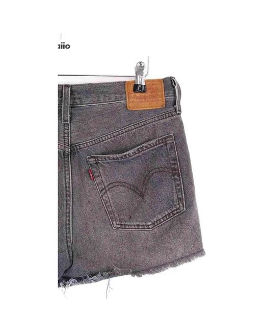 Short Mini Short Levi's en coloris Gray