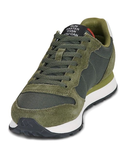 Sun 68 Lage Sneakers Tom Solid in het Green voor heren