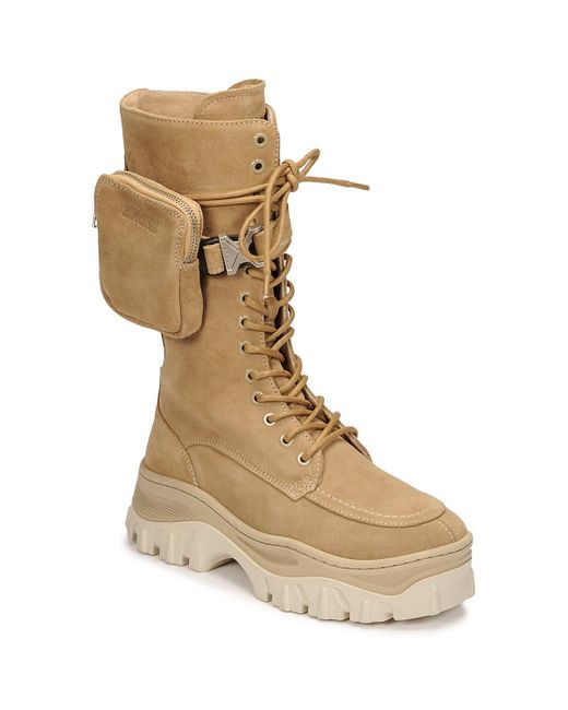 Bronx New-Kole Beige Damesboots - Van Arendonk