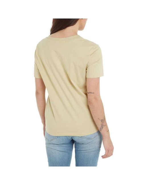 T-shirt 160978VTPE24 Calvin Klein en coloris Yellow