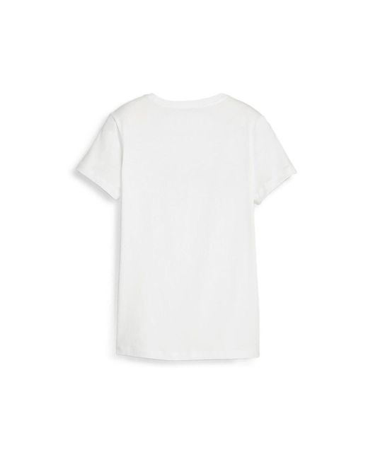 PUMA T-Shirt Korte Mouw in het White