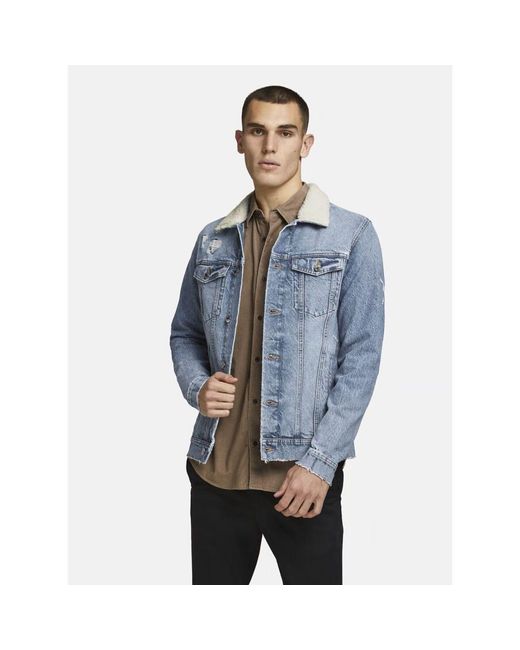 Veste 12209325 JEAN-BLUE DENIM Jack & Jones pour homme