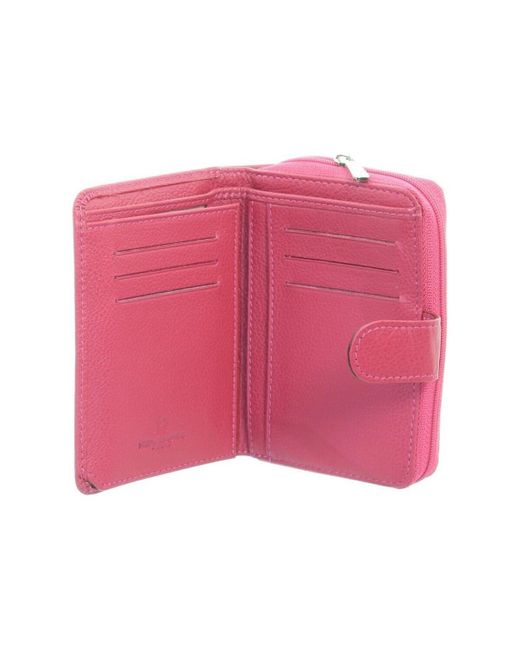 Portefeuille Portefeuille en cuir ref_36664 Fushia 13*9,5*2 Hexagona en coloris Pink
