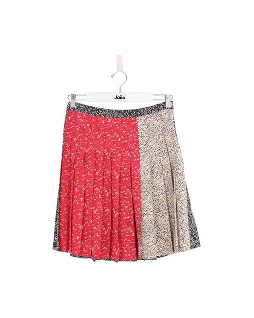 Jupes Mini jupe en soie Marc Jacobs en coloris Red