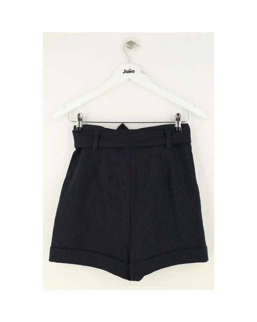 Short Mini Short Bleu Maje en coloris Black