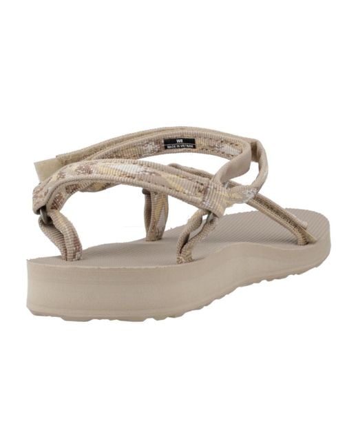 Teva Sandalen W Original Universal Slim in het Metallic