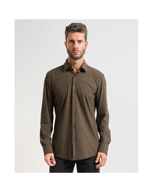 Chemise Chemise Hank Kent vert Boss pour homme en coloris Brown