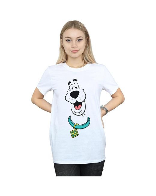 T-shirt Big Face Scooby Doo en coloris Blue
