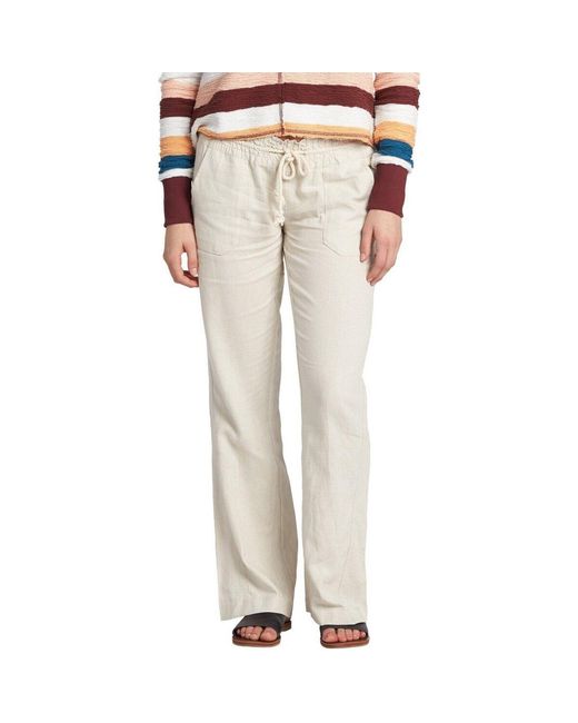 Pantalon Oceanside Roxy en coloris Natural