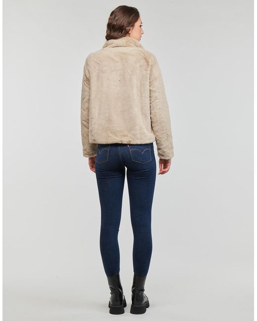Blouson ONLNEWVIDA FAUX FUR JACKET CC OTW ONLY en coloris Natural