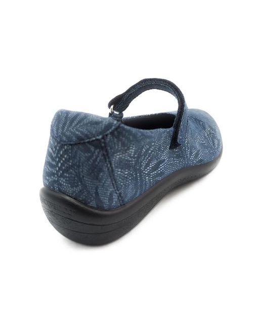 Ballerines BAILARINAS ESTRELLA LICRA BLEU Arcopedico en coloris Blue