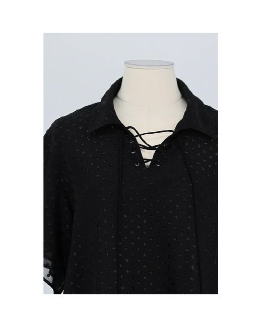 Blouses T-shirt noir The Kooples en coloris Black