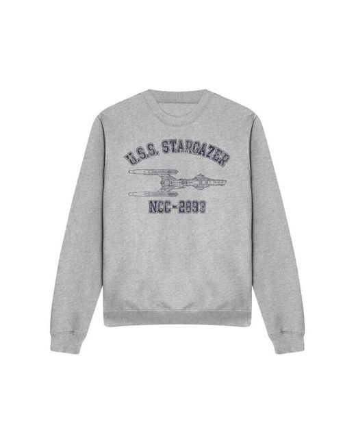 Sweat-shirt Stargazer Athletic Star Trek en coloris Gray