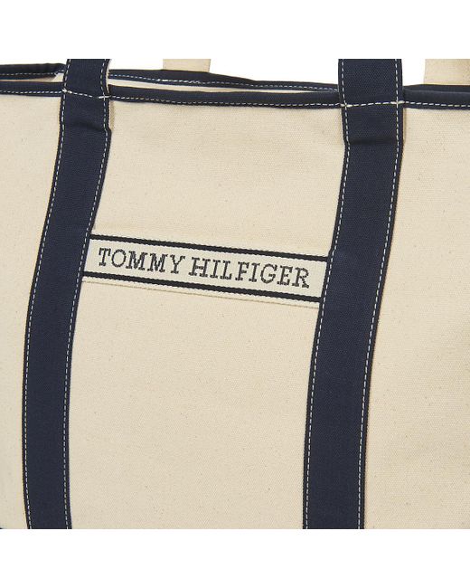 Tommy Hilfiger Black Umhängetaschen Th Summer Canvas Tote