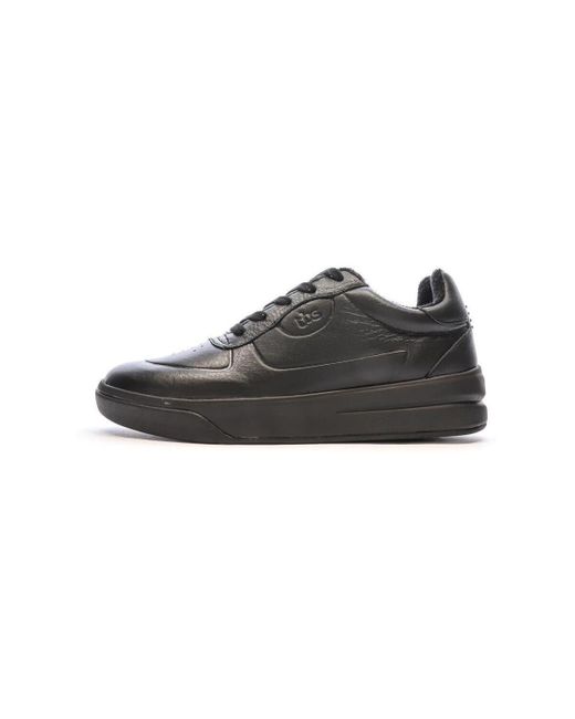 Chaussures Claudie TBS – Baskets Cuir Femme Talon Plat 3 Cm, Lacets, Bout Rond, Confort Quotidien