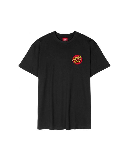 T-shirt - CLASSIC DOT CHEST Santa Cruz pour homme en coloris Black