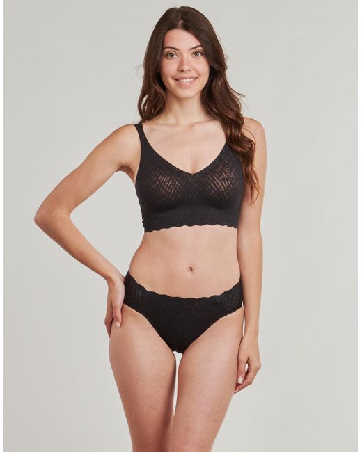 Sloggi Bralettes/Zonder Beugel Zero Feel Bliss Bralette in het Black