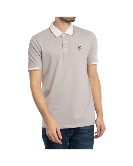 Polo Polo à demi-pointe Lyle & Scott pour homme en coloris Gray