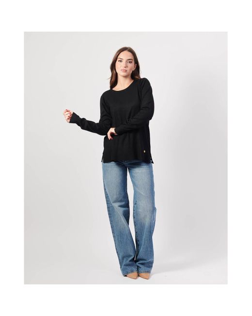 Pull Pull noir en viscose mélangée Yes Zee en coloris Black