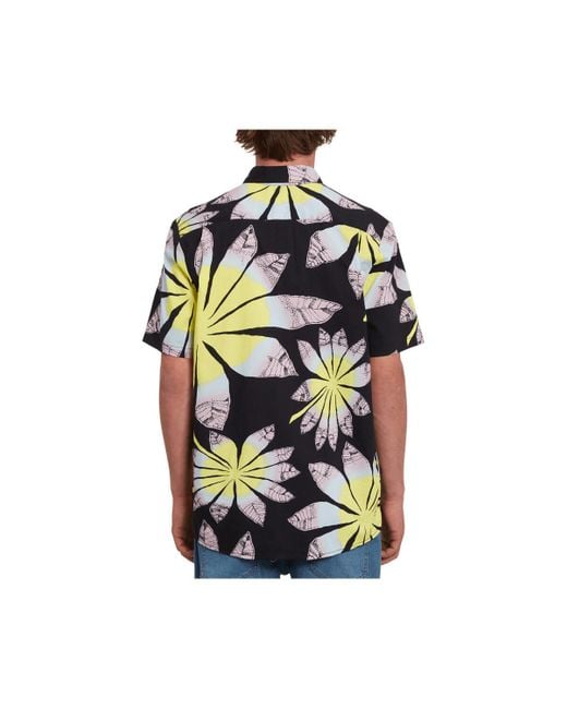 Chemise Bloomin Ss Black Volcom pour homme