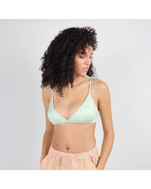Oxbow Bikini Verschuifbaar Driehoekig Topje Met Print Mirabelle in het Green