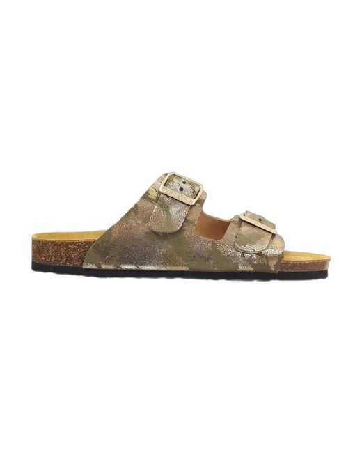 Mules Beta Plakton en coloris Green