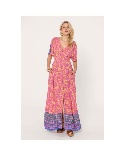 Robe Robe Flore Last Queen Paris en coloris Pink