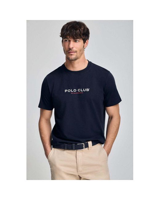 T-shirt EST MINIMAL TITLE RUBBER TSHIRT POLO CLUB pour homme en coloris Blue