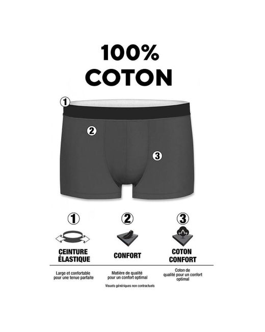 Boxers Lot de 3 boxers en coton Imprimé Class Pierre Cardin pour homme en coloris Black
