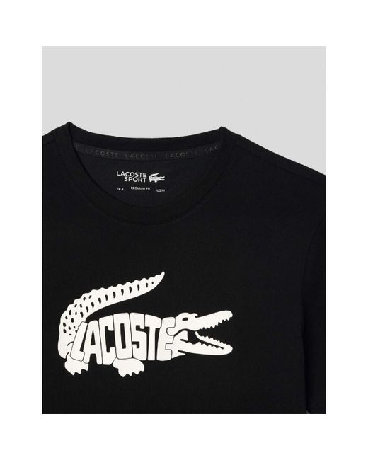 T-shirt Lacoste pour homme en coloris Black