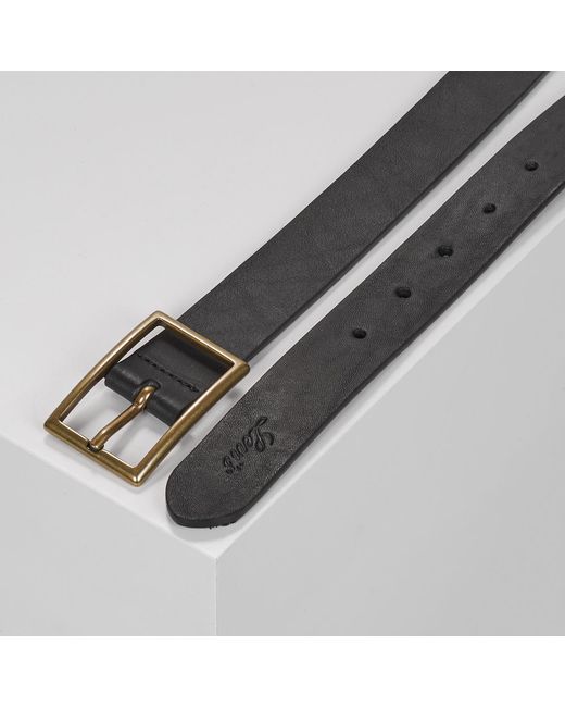 Levi's Black Gürtel Rectangle Buclkle