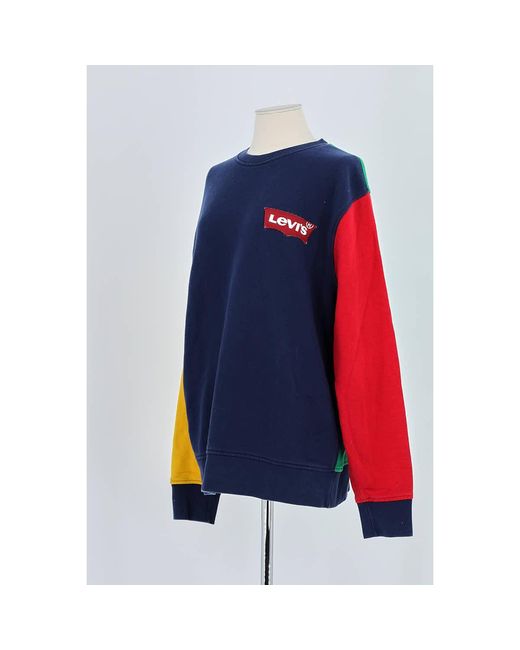 Pull Pull En Coton Levi's en coloris Blue