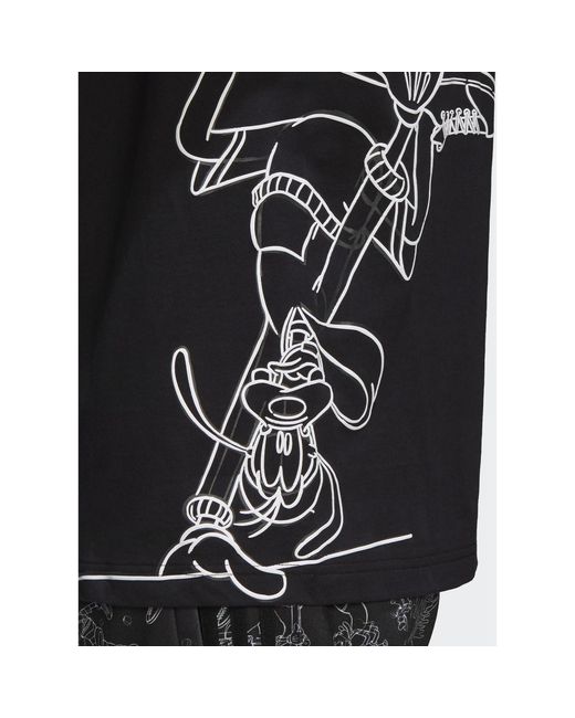 Adidas T-shirt Korte Mouw Goofy T-shirt in het Black voor heren