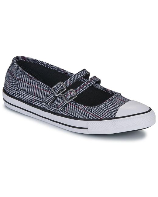 Ballerine Chuck Taylor All Star Dainty Mary Jane Plaid di Converse in Blue