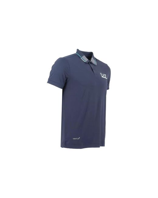 T-shirt Polo EA7 pour homme en coloris Blue