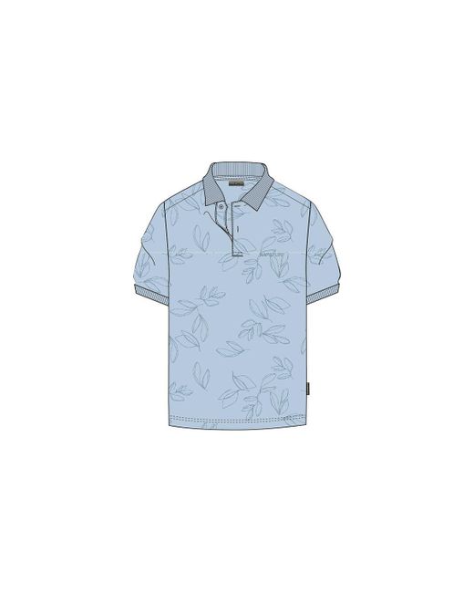 Napapijri Polo Shirt Korte Mouw Polo Brolio in het Blue voor heren