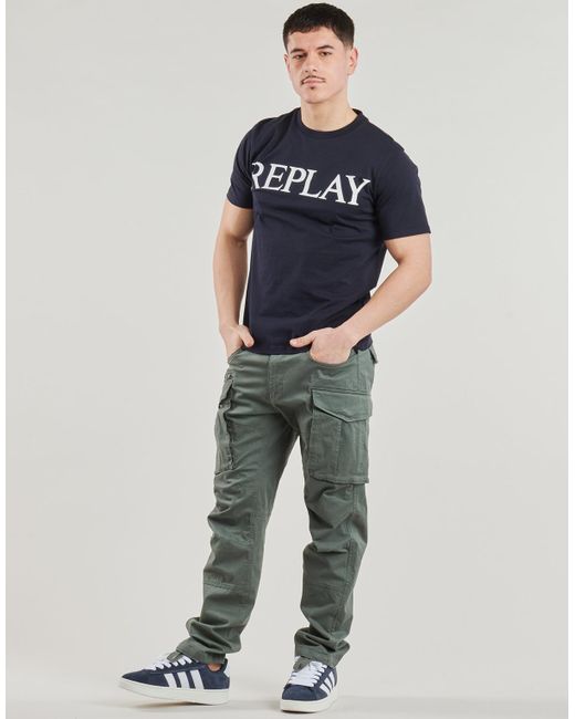 Replay T-Shirt T Shirt in Blue für Herren