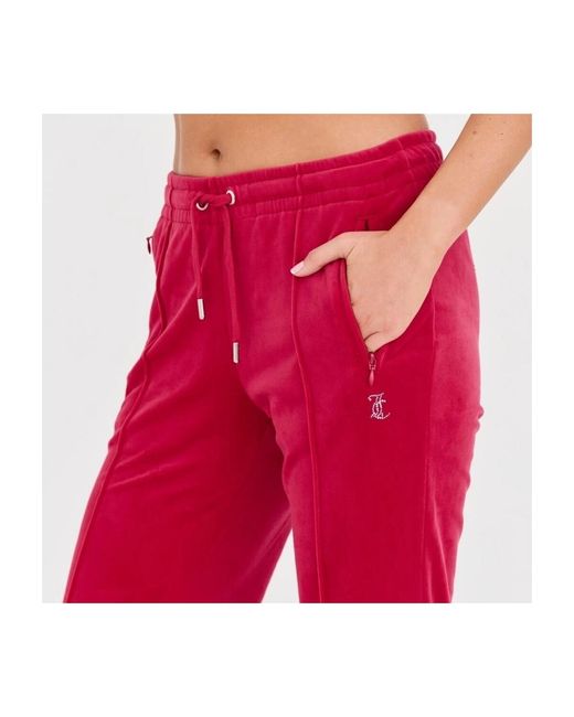 Juicy Couture Broek Tina Trackpants Wit in het Red